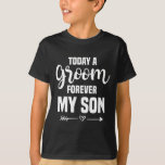 Mor i Groom Bröllop för min son Mor" T Shirt<br><div class="desc">Mor i Groom Bröllop för min son Mors dag</div>