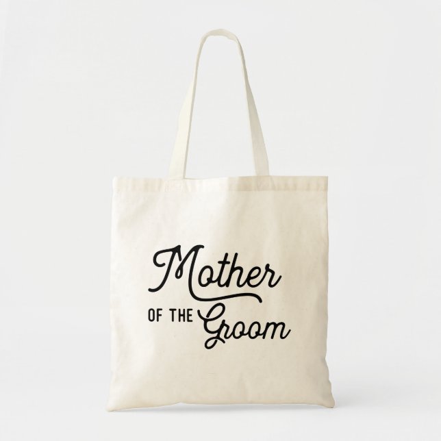 Mor i Groom Bröllop Gift Tote Bag Tygkasse (Framsidan)