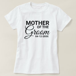 Mor i Groom Bröllop Matching Family Anpassningsbar T Shirt