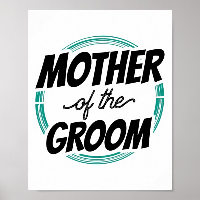 Mor i Groom Bröllopsfest Bachelor Mamma Mamma Poster (Framsidan)