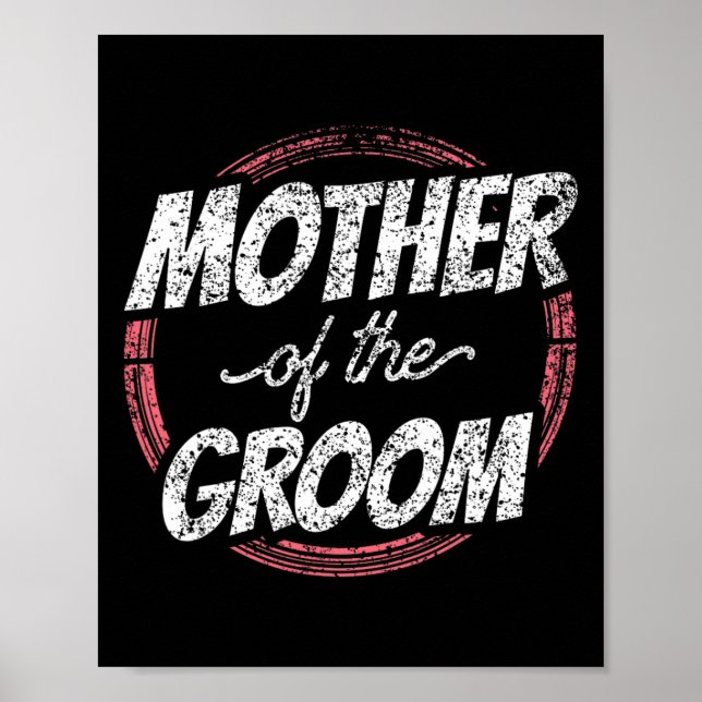 Mor i Groom Bröllopsfest Bachelor Mamma Mamma Poster (Framsidan)