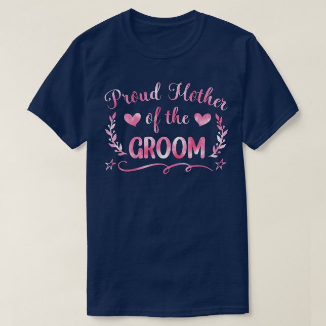 Mor i Groom Budens mamma Bachelor P T Shirt (Design framsida)