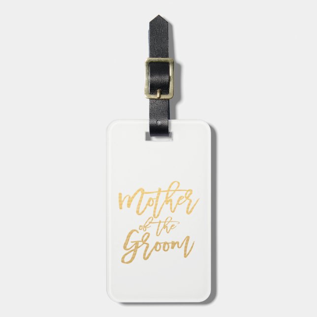 Mor i Groom/Calligraphy Travel Bagagebricka (Vertikal Framsida)