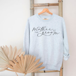 Mor i Groom Cute Script Brudens sida Sweat T Shirt