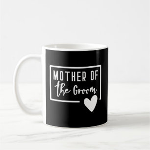 Mor i Groom Heart Mamma Bröllop Bachelorette Kaffemugg