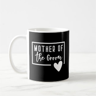 Mor i Groom Heart Mamma Bröllop Bachelorette Kaffemugg