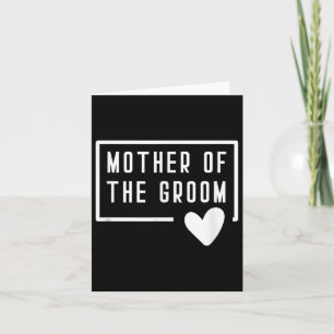 Mor i Groom Heart Mamma Bröllop Bachelorette Kort