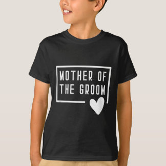 Mor i Groom Heart Mamma Bröllop Bachelorette T Shirt