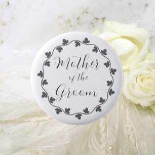 Mor i Groom Ivy Botanical Bröllop Knapp