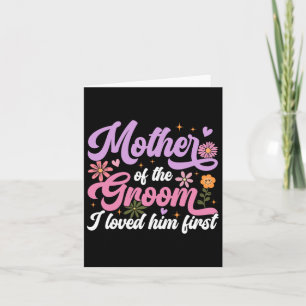 Mor i Groom jag älskade honom först Mors dag Kort
