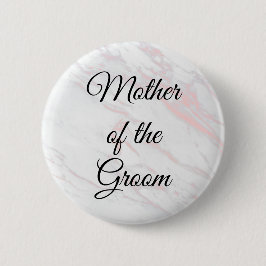 Mor i Groom-knappen | Rosa och Grått Marble Knapp