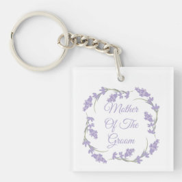 Mor i Groom Lavender Blommigt Wandegue Keycha