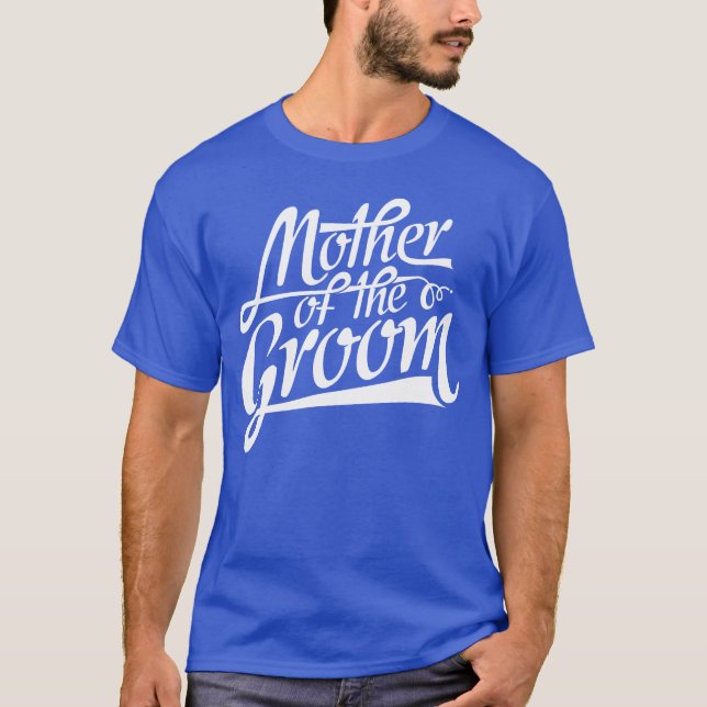 Mor i Groom Mamma Bröllop Gift lustigt T Shirt (Framsida)