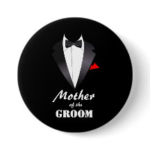 Mor i Groom med Tuxedo Shirt - Knapp