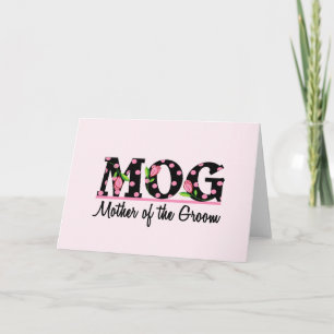 Mor i Groom (MOG) Tulip Lettering Kort