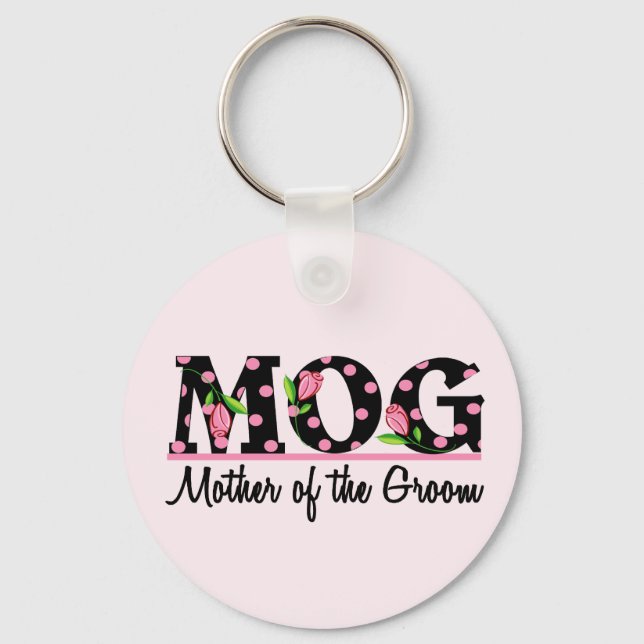 Mor i Groom (MOG) Tulip Lettering Nyckelring (Framsida)