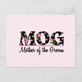 Mor i Groom (MOG) Tulip Lettering Vykort