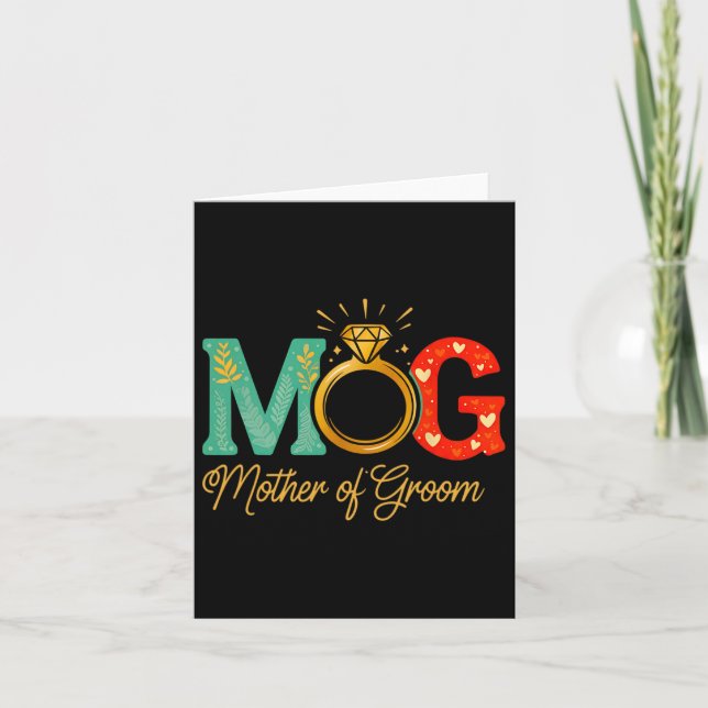 Mor i Groom Mors dag Women Mamma Kort (Framsida)