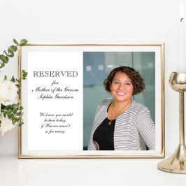 Mor i Groom Photo Memorial Seat Bröllop Poster