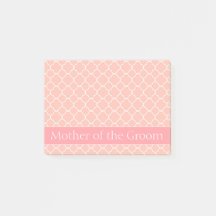 Mor i Groom Rosa and White