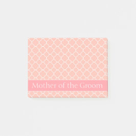 Mor i Groom Rosa and White Post-it Block