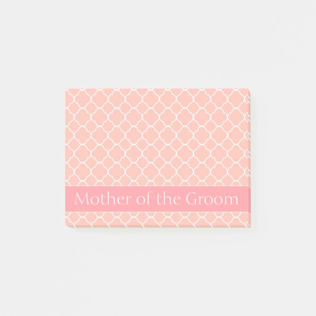 Mor i Groom Rosa and White Post-it Block (Framsida)