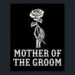 Mor i Groom Skeleton Gothic Bachelor Weddi Poster<br><div class="desc">Mor i Groom Skeleton Gothic Bachelor Bröllop</div>
