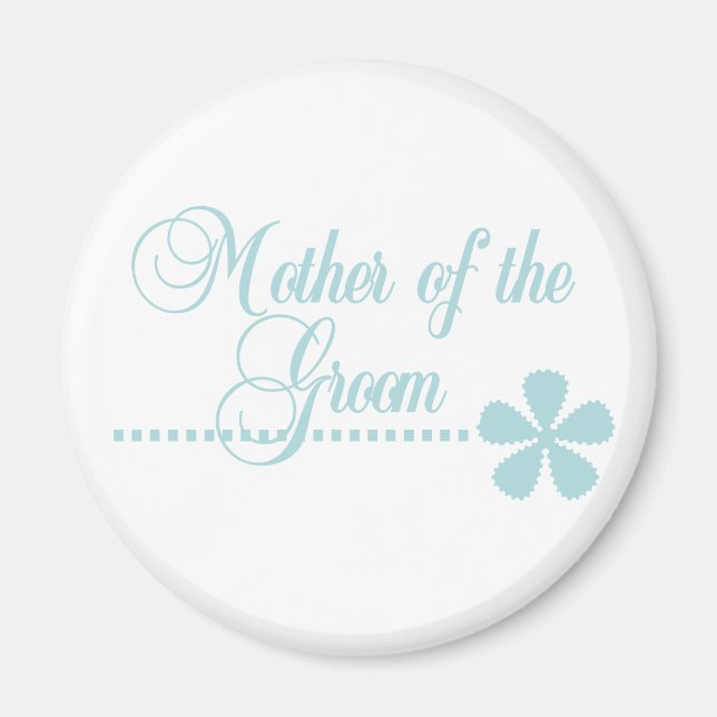Mor i Groom Teal Elegance Magnet (Framsidan)