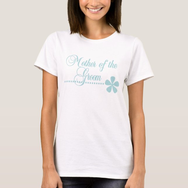 Mor i Groom Teal Elegance Tee Shirt (Framsida)