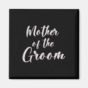 Mor i Groom Tee-Bröllop-gruppen i Groom Mamma Magnet