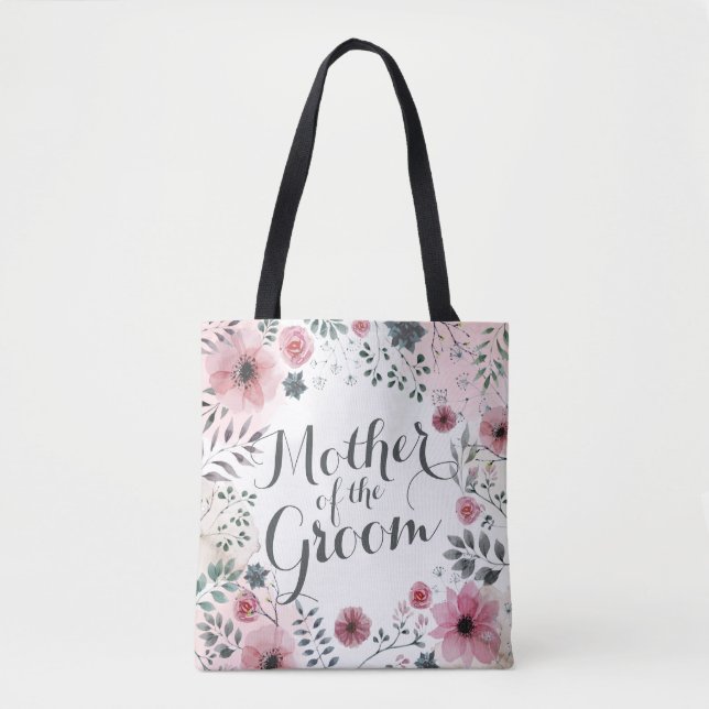 Mor i Groom Watercolor | Tote Bag Tygkasse (Framsida)