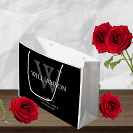 Mor i Groomgift Monogram Elegant bröllop