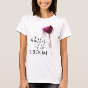 "MOR I GRUMMET" Burgundy Tulip Blommigt T Shirt