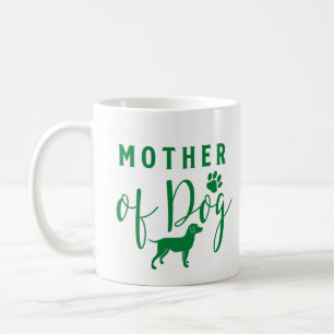Mor i Hund, Hund Grönt Design Kaffemugg