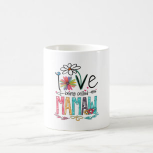 Mor I Kärlek kallas mamaw Sunblomma Kaffemugg