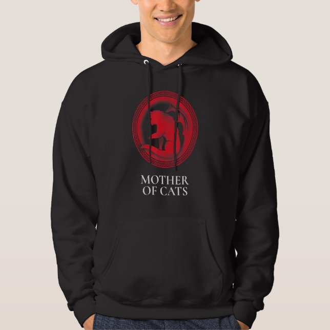 Mor i Kattens bästa Mamma Hoodie (Framsida)