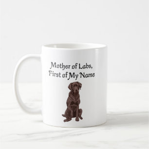 Mor i Labs, första Namn Kaffemugg