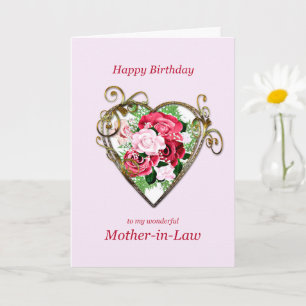 Mor-i-Law Birthday Antique Painting Ro Kort