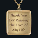 Mor-i-Law Gift Necklace - Guld Plated Guldpläterat Halsband<br><div class="desc">Tack för att höja Kärlek i mitt liv</div>