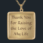 Mor-i-Law Gift Necklace - Guld Plated Guldpläterat Halsband<br><div class="desc">Tack för att höja Kärlek i mitt liv</div>