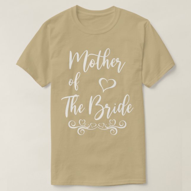 Mor i matchningen mellan Bride & Groom Bröllop T Shirt (Design framsida)