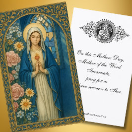 Mor i Ord Incarnate Mor Day Heliga Visitkort