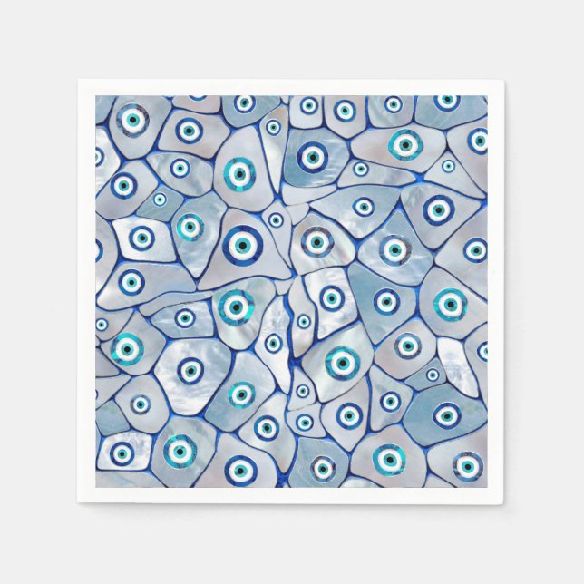 Mor i Pärlområdet Öga Mönster Pappersservett (Framsidan)