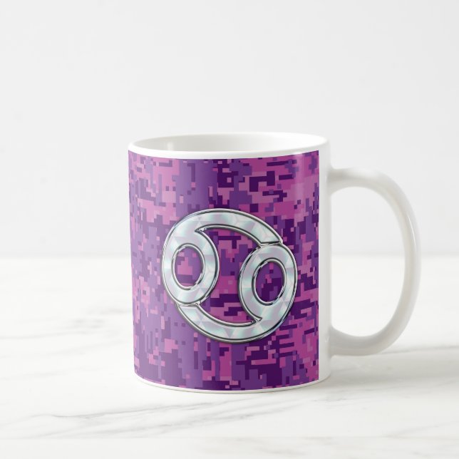 Mor i Pearl Cancer Zodiac-signalen på Digital Camo Kaffemugg (Höger)