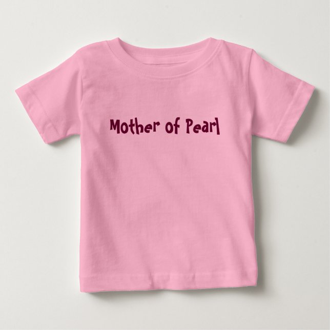 Mor i Pearl Girl's Rosa T Tröja (Framsida)