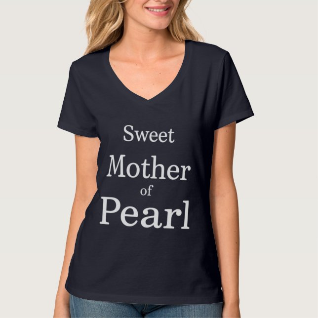 Mor i Pearl Iridescent Snäcka Tee for Women (Framsida)
