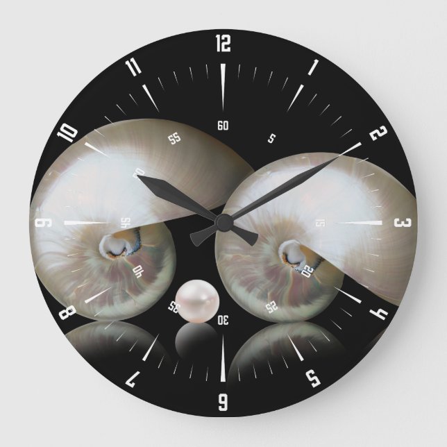 Mor i Pearl Round Clock Stor Klocka (Framsida)