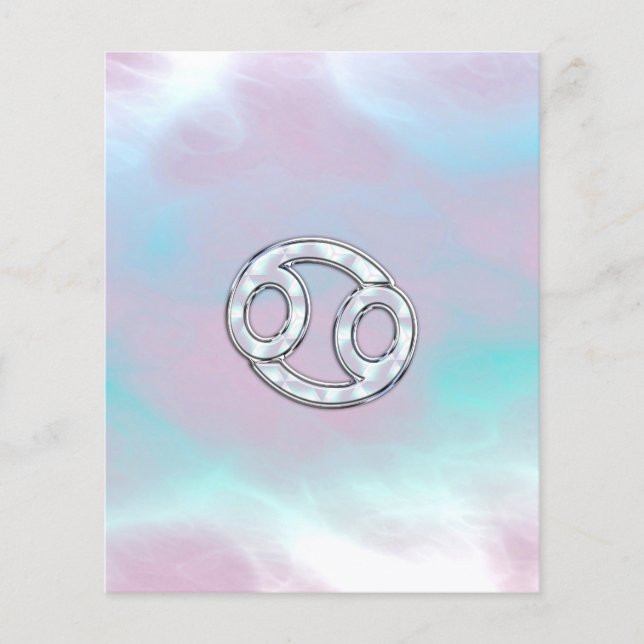Mor i Pearl Stil Cancer Zodiac Flygblad (Framsidan)