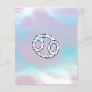 Mor i Pearl Stil Cancer Zodiac Flygblad