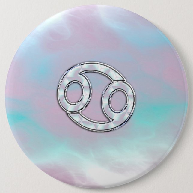 Mor i Pearl Stil Cancer Zodiac Knapp (Framsida)